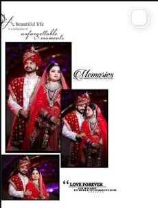 Wedding portrait presentation by Lakshkar Studio